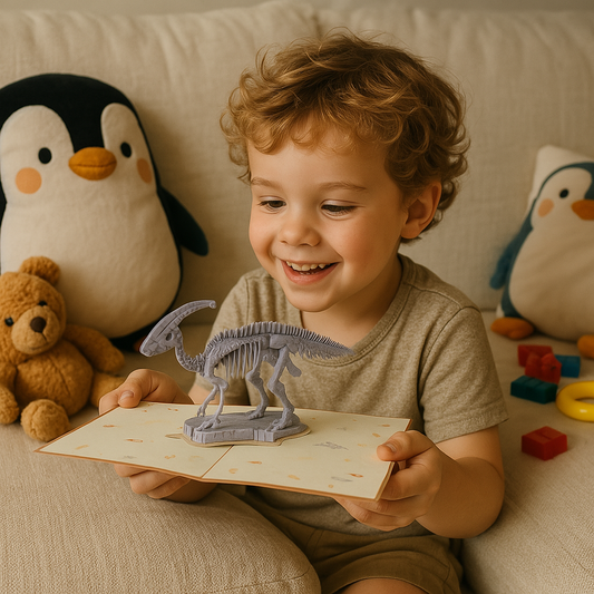 Dino Bounce 3D Pop Up Greeting Card