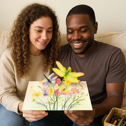 Garden Burst 3D Pop Up Greeting Card