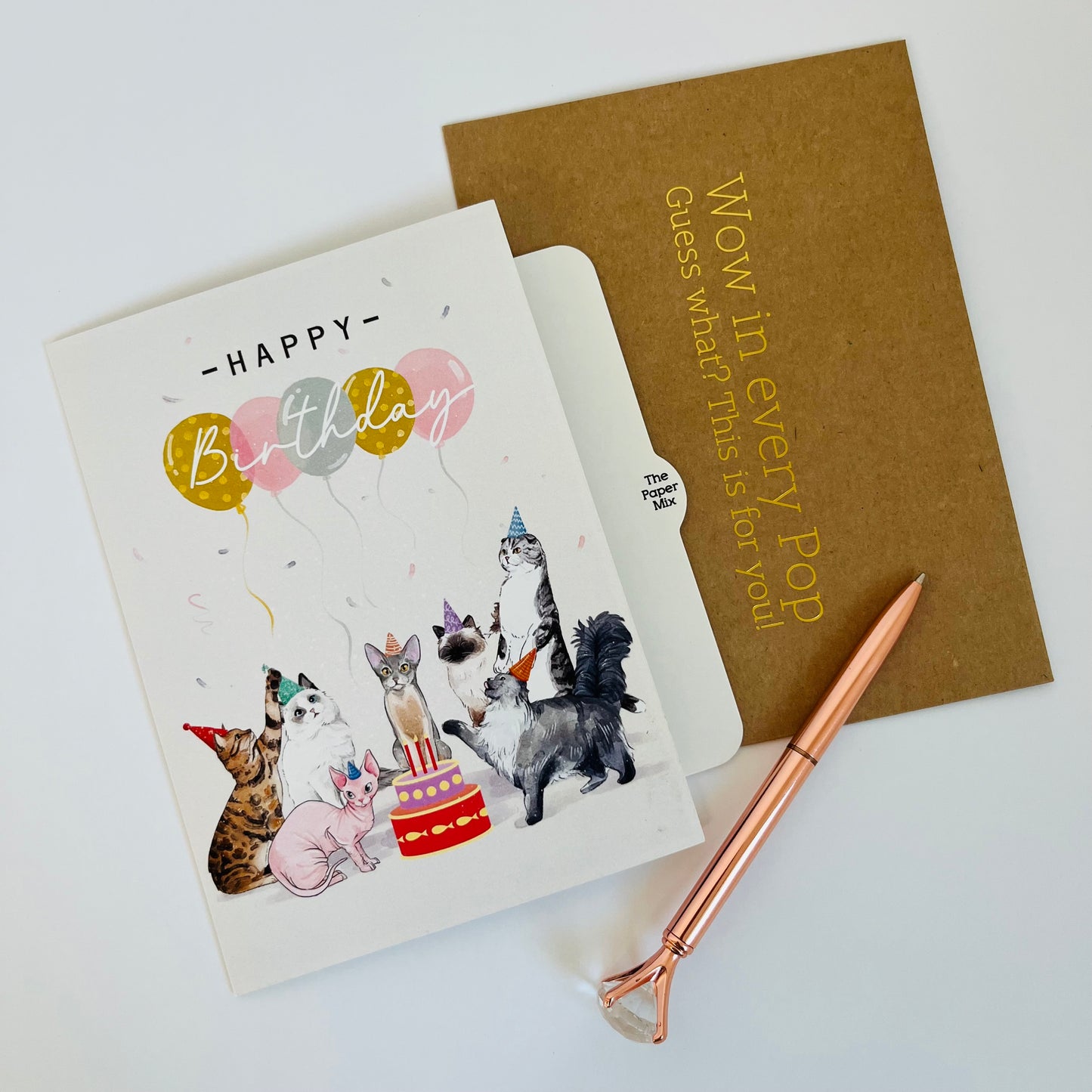 Cat-astrophic Fun WOWPOP CARD