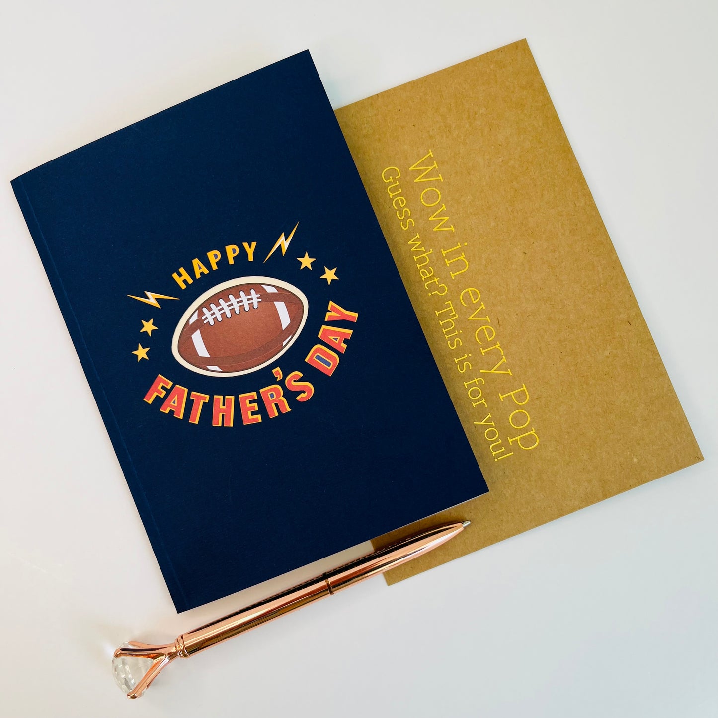 Touchdown Hero 3D Pop Up Greeting Card