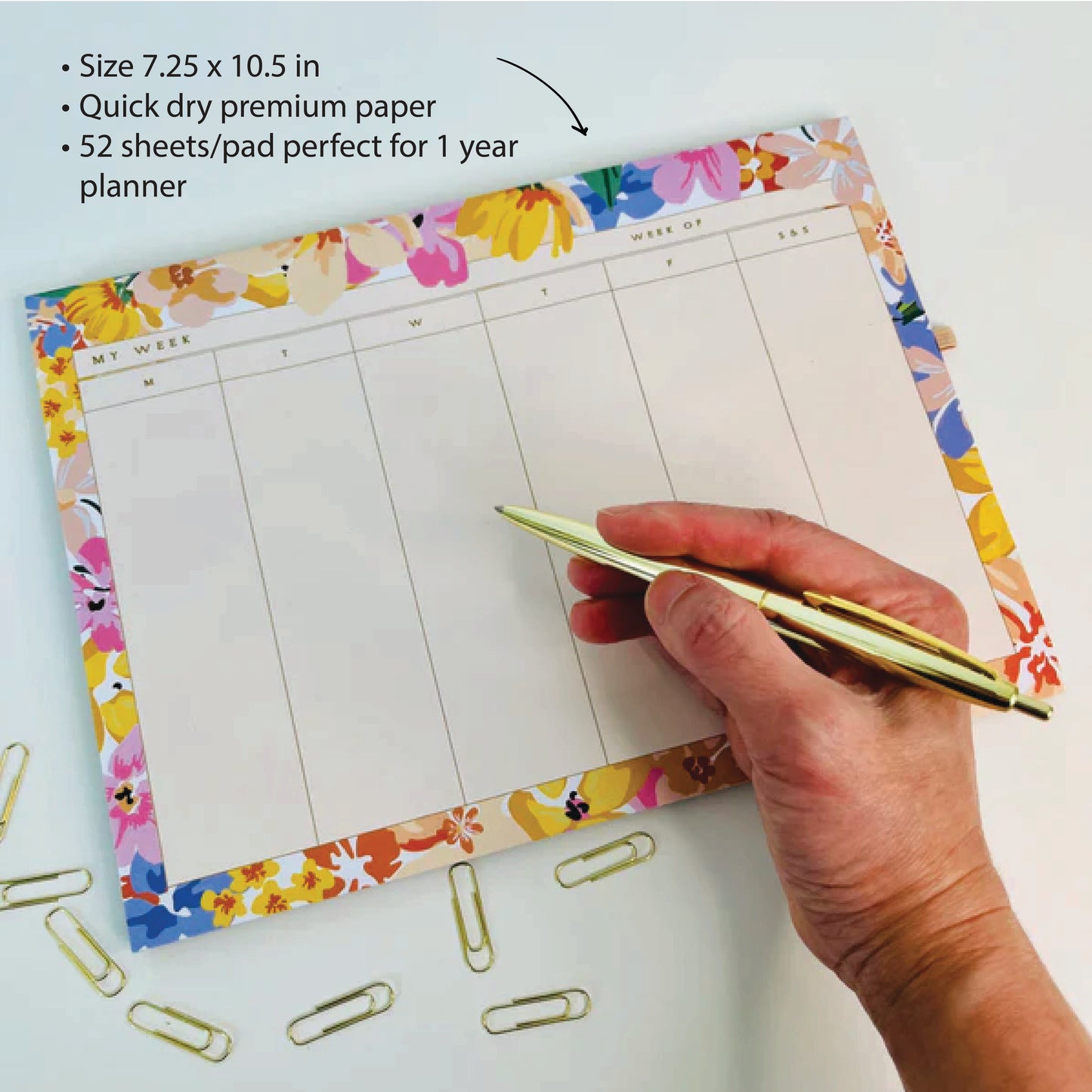 MAGNETIC NOTEPADS for REFRIGERATOR with PEN HOLDER