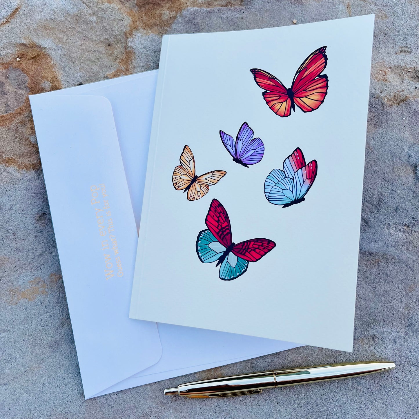 Butterfly in Love Garden 3D Pop Up Greeting Card