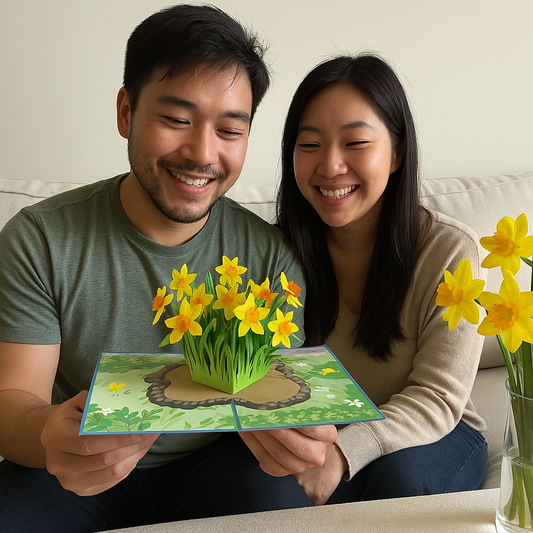 Daffodil Delight 3D Pop Up Greeting Card