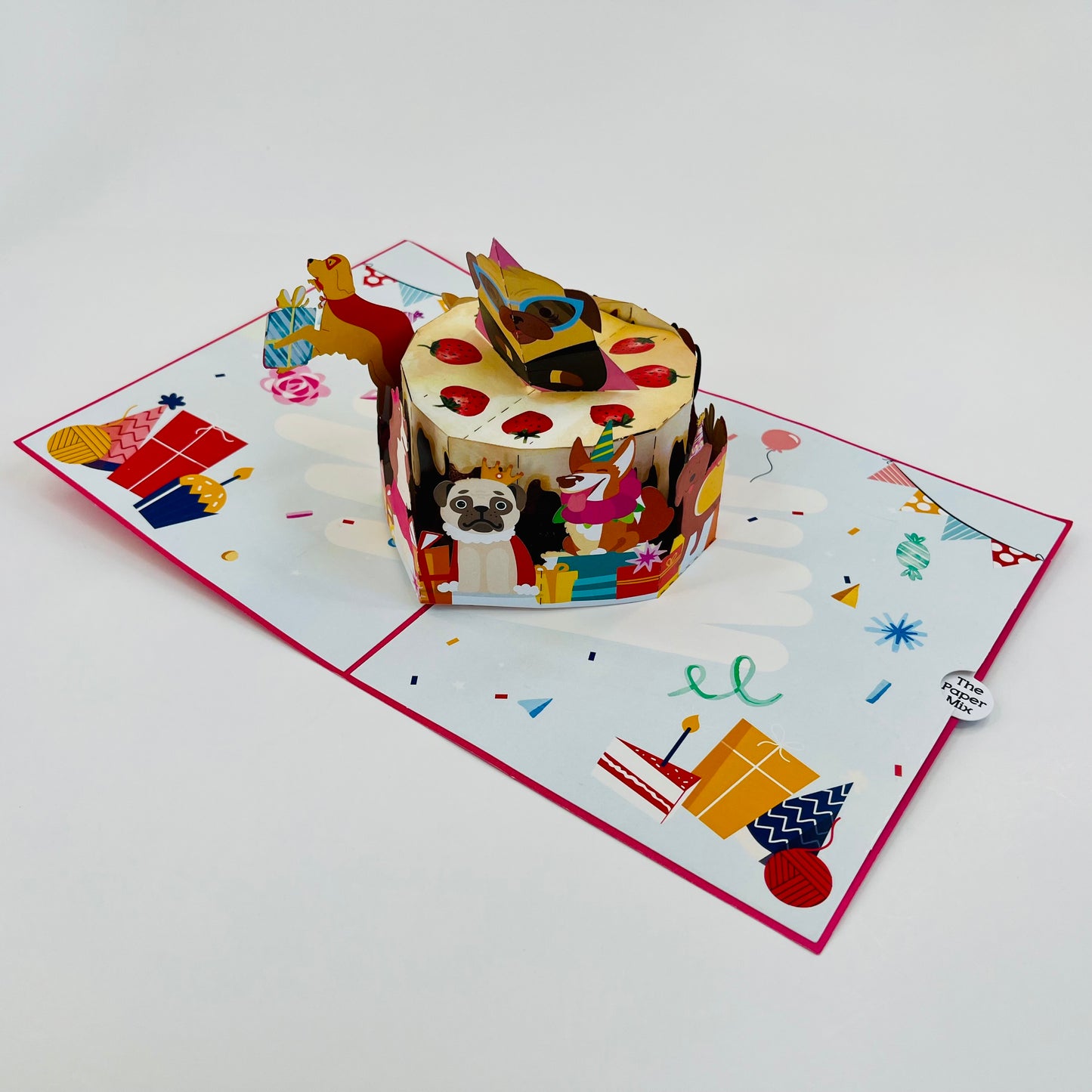 Puppy Party 3D Pop Up Greeting Card