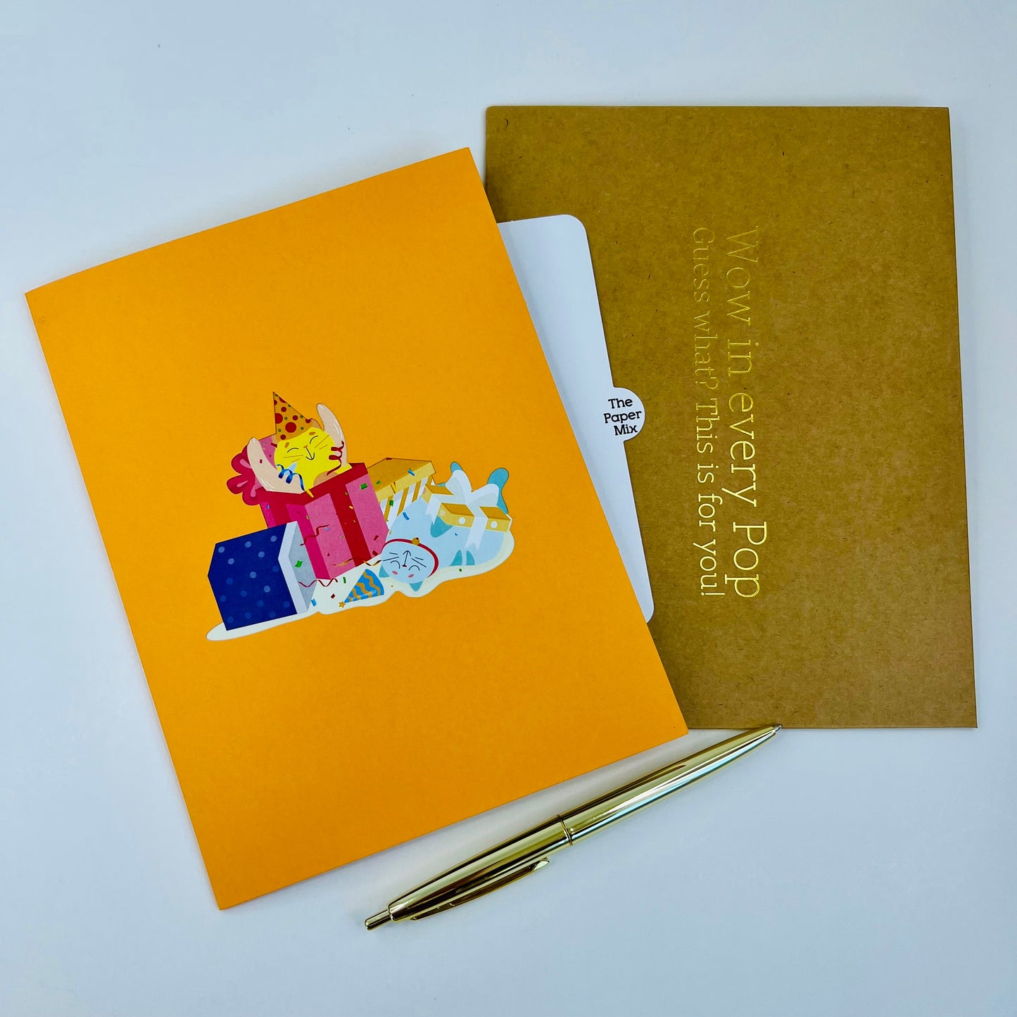 Cat's Gift Party WOWPOP CARD