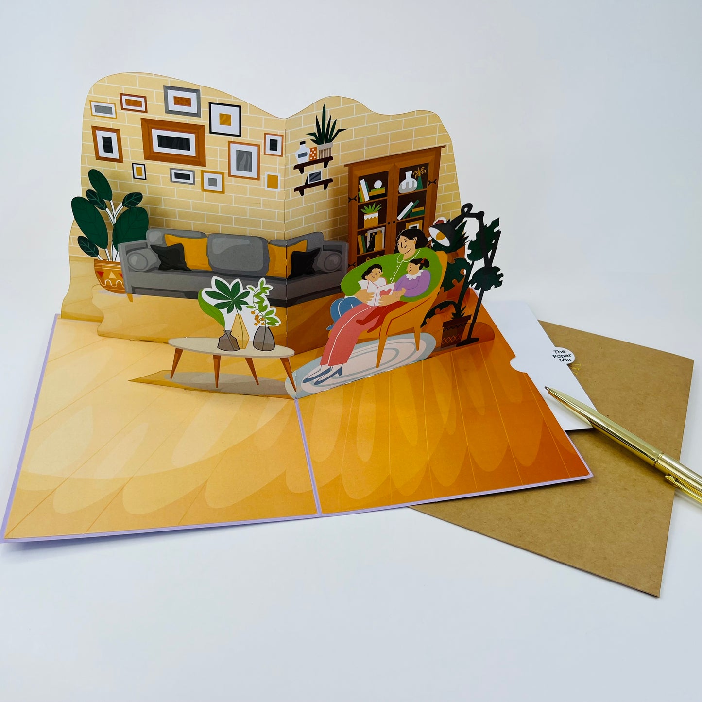 Story Time Snuggle 3D Pop Up Greeting Card