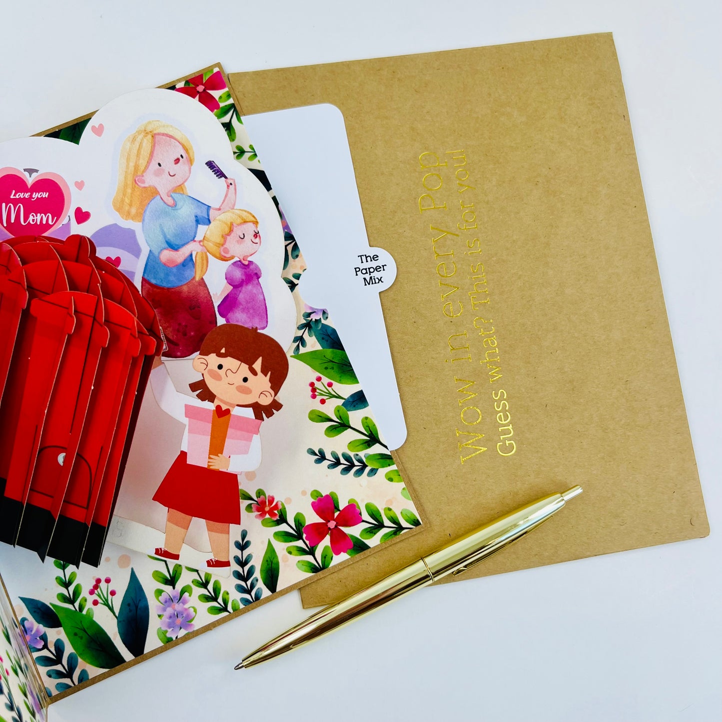 Little Love Note 3D Pop Up Greeting Card