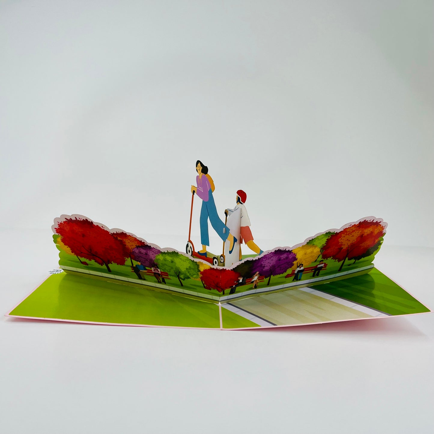 Scooter Ride Fun 3D Pop Up Greeting Card