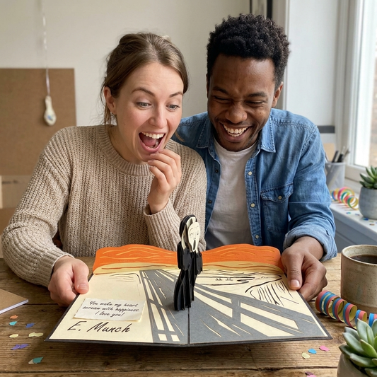 The Scream by Edvard Munch 3D Pop Up Greeting Card