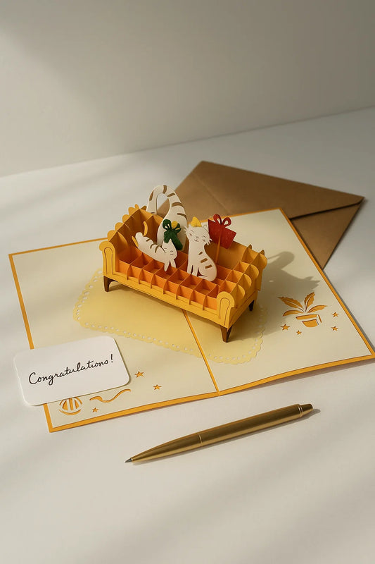 Pet Paw-tee 3D Pop Up Greeting Card