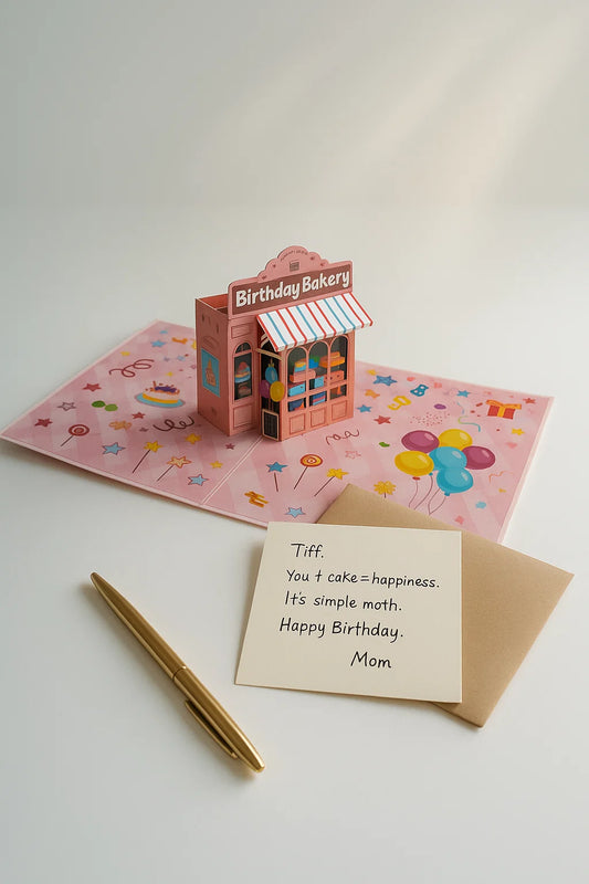 Bakery Shop 3D Pop Up Greeting Card