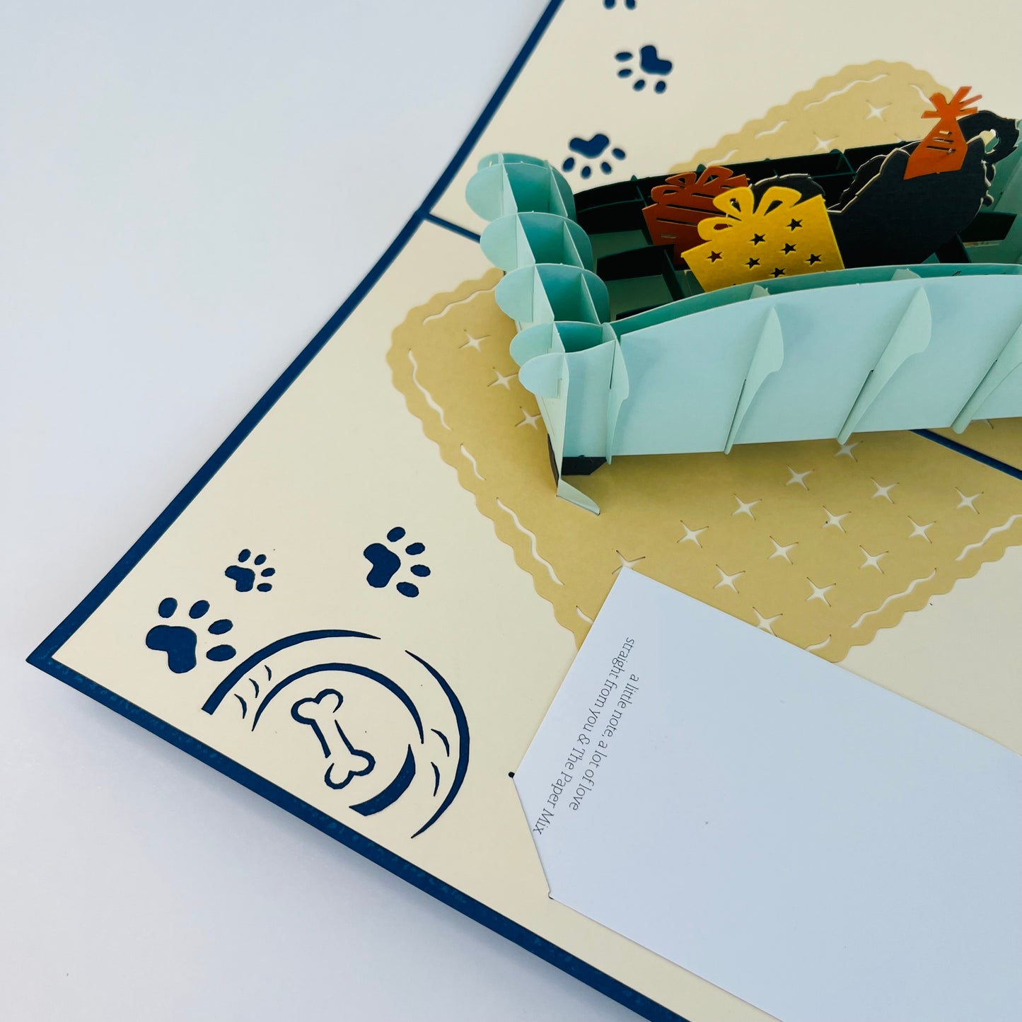 Paw-ty On Blue Coach WOWPOP CARD