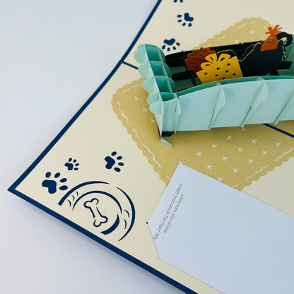Paw-ty On Blue Coach WOWPOP CARD
