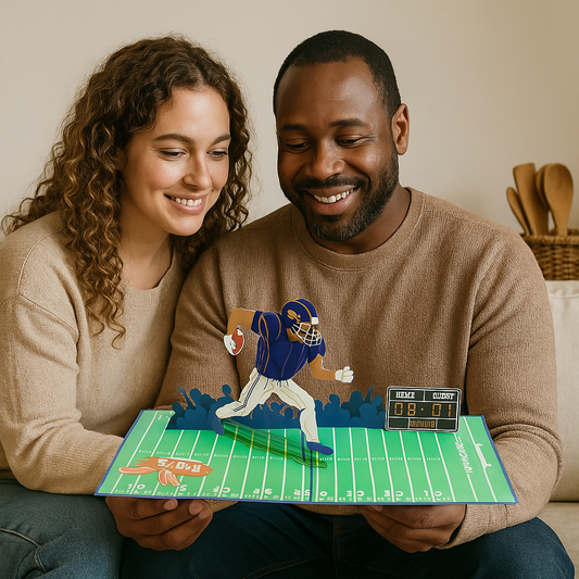 Touchdown Hero 3D Pop Up Greeting Card
