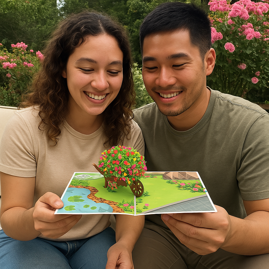 Blooming Joy 3D Pop Up Greeting Card