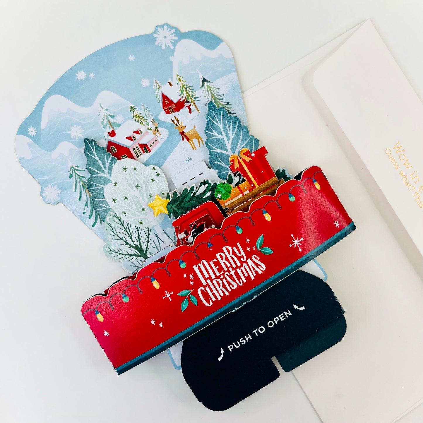 Merry Christmas Truck with Puppy 3D Pop Up Greeting Card