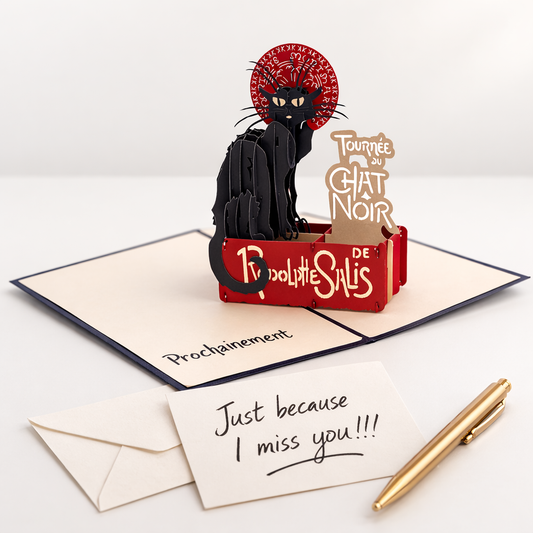 Le Chat Noir 3D Pop Up Card