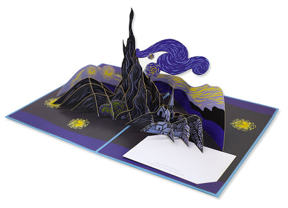 The Starry Night by Van Gogh 3D Pop Up Greeting Card