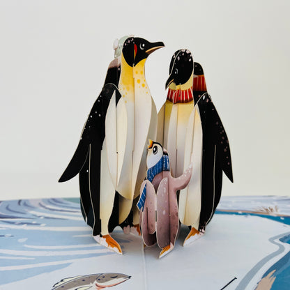 Penguin Family Love WOWPOP CARD