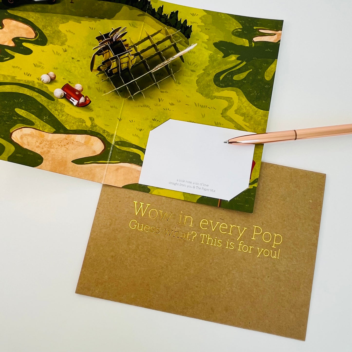 Golfing Adventure WOWPOP CARD