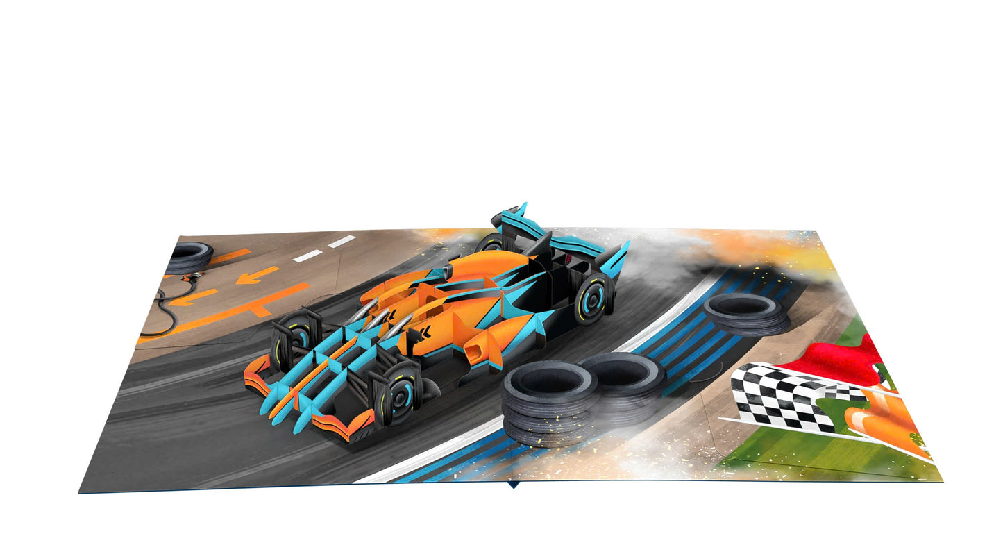 Racing Champion 3D Pop Up Card