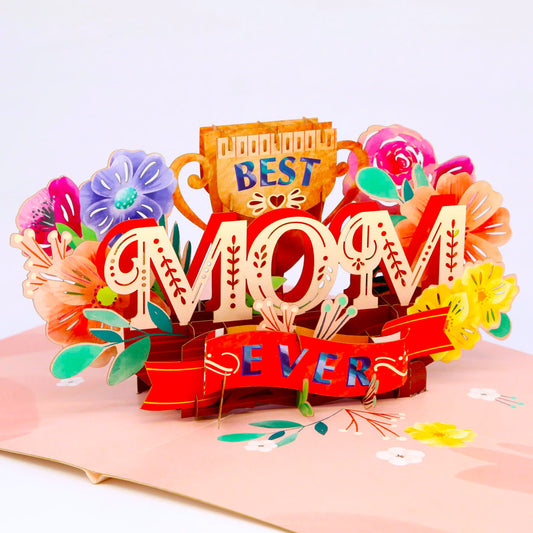 Best Mom 3D Pop Up Card