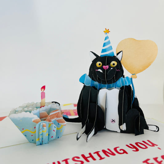 Purr-fectly Sweet 3D Pop Up Greeting Card
