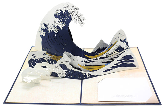 The Great Wave of Kanagawa 3D Pop Up Greeting Card