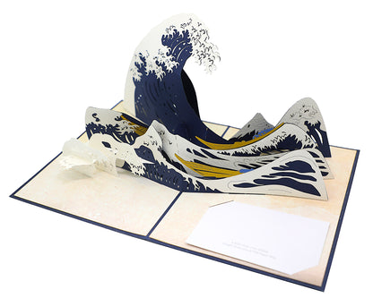 The Great Wave of Kanagawa 3D Pop Up Greeting Card