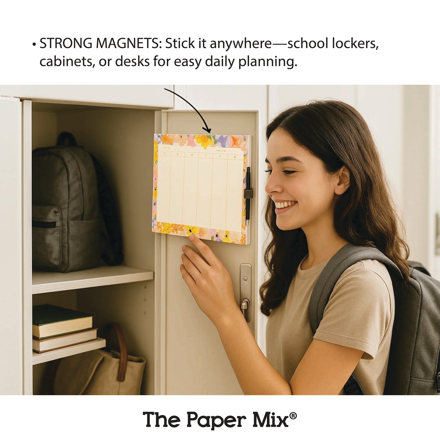 PERFECT PLANNER NOTEPAD with MAGNET and PENLOOP
