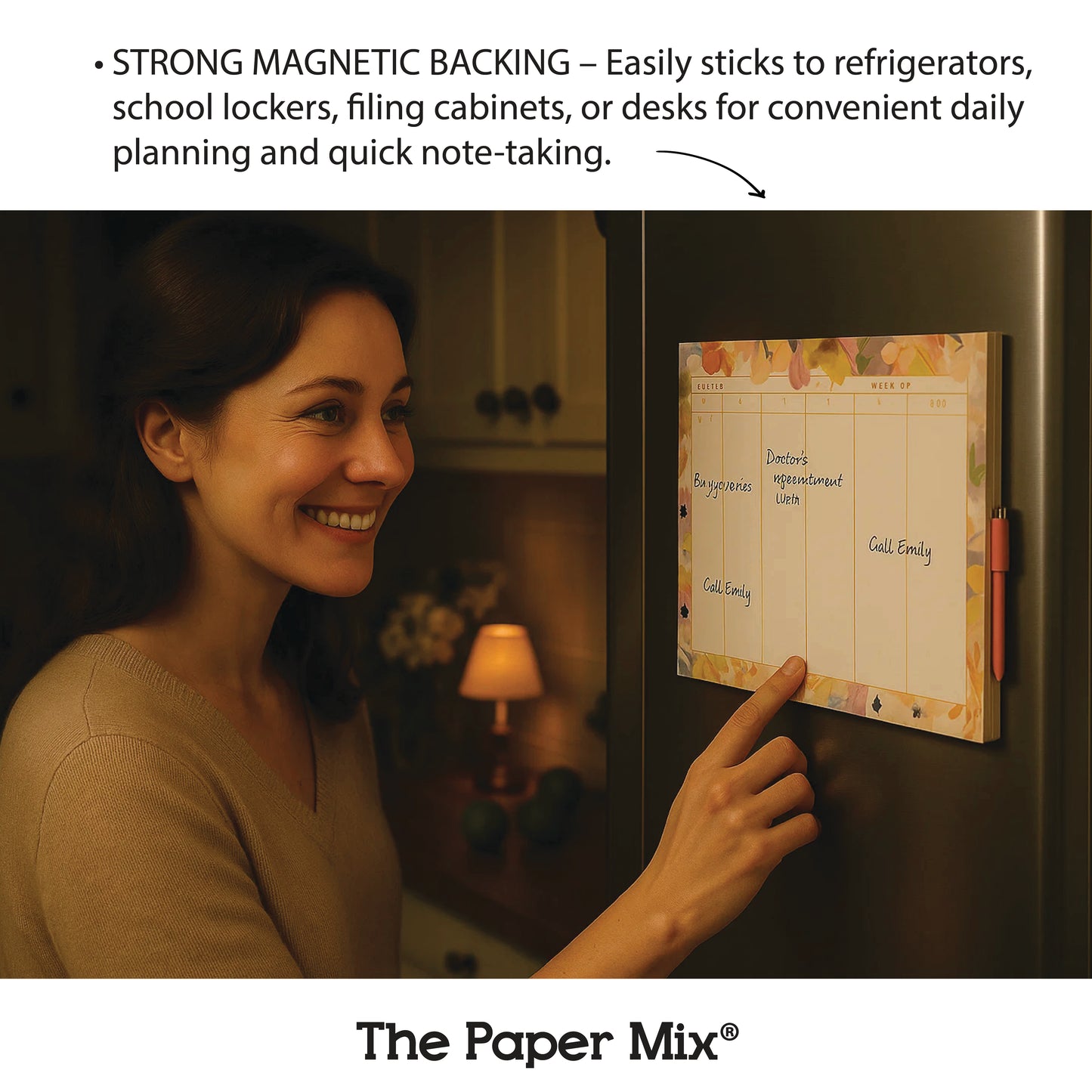 PERFECT PLANNER NOTEPAD with MAGNET and PENLOOP