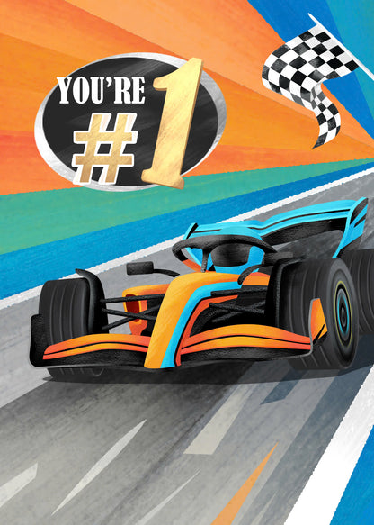 Racing Champion 3D Pop Up Card