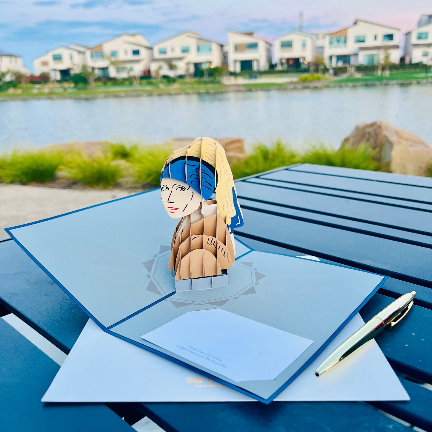 Girl with a Pearl Earring 3D Pop Up Greeting Card