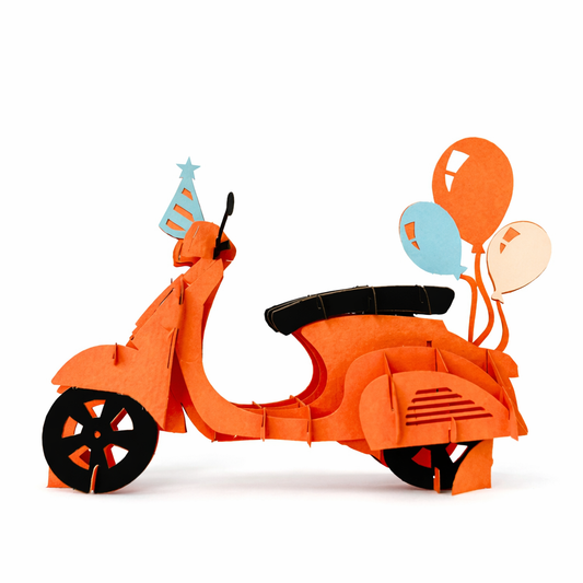 Vespa Adventure 3D Pop Up Greeting Card