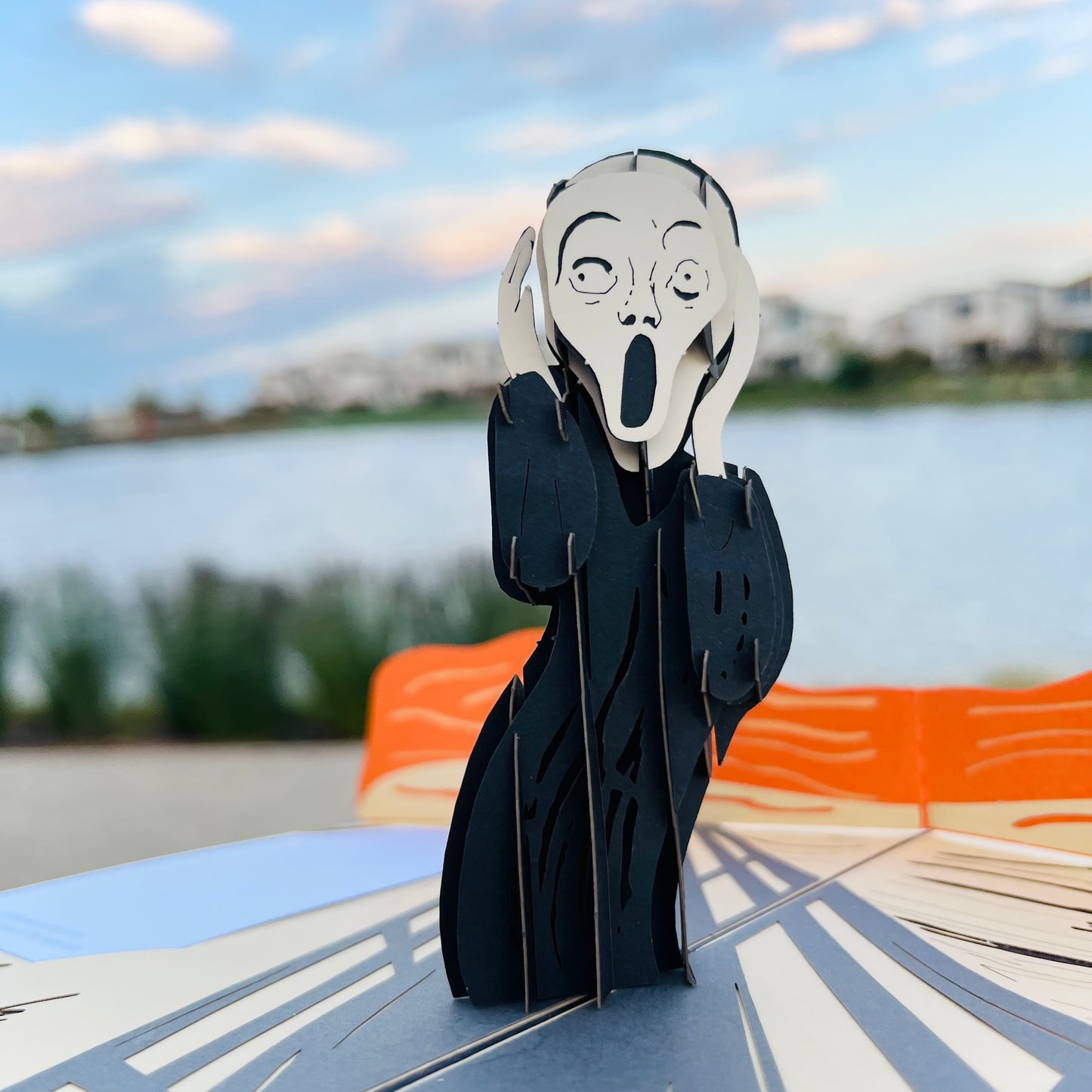 The Scream by Edvard Munch 3D Pop Up Greeting Card