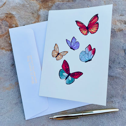 Butterfly Garden 3D Pop Up Greeting Card