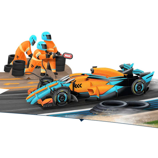 Racing Champion 3D Pop Up Card