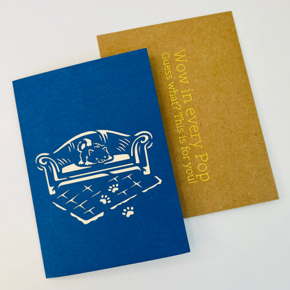 Paw-ty On Blue Coach WOWPOP CARD
