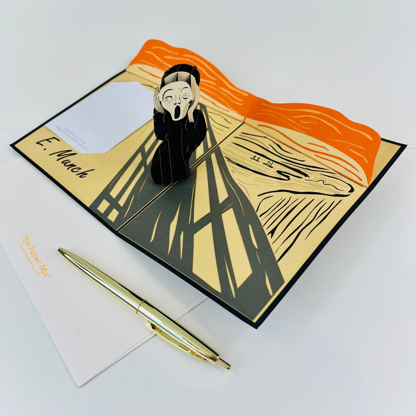 The Scream by Edvard Munch 3D Pop Up Greeting Card