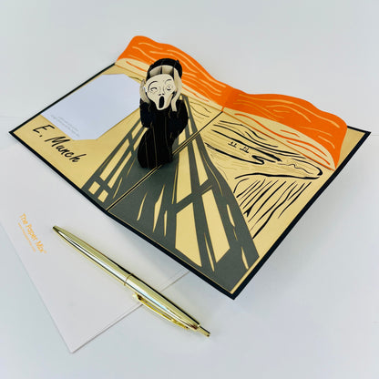 The Scream by Edvard Munch 3D Pop Up Greeting Card