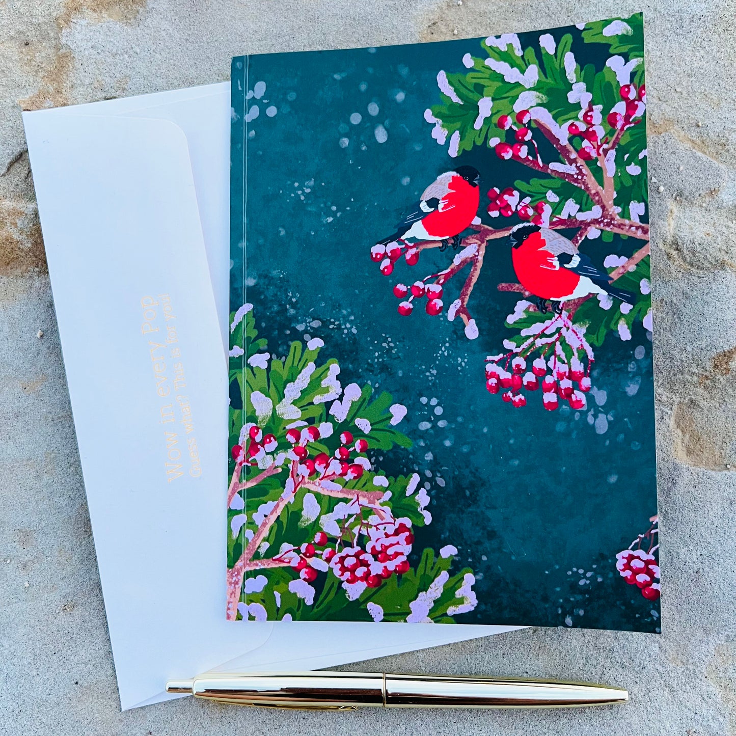 Christmas Love Birds 3D Pop Up Greeting Card