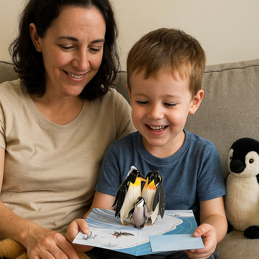 Penguin Family Love WOWPOP CARD