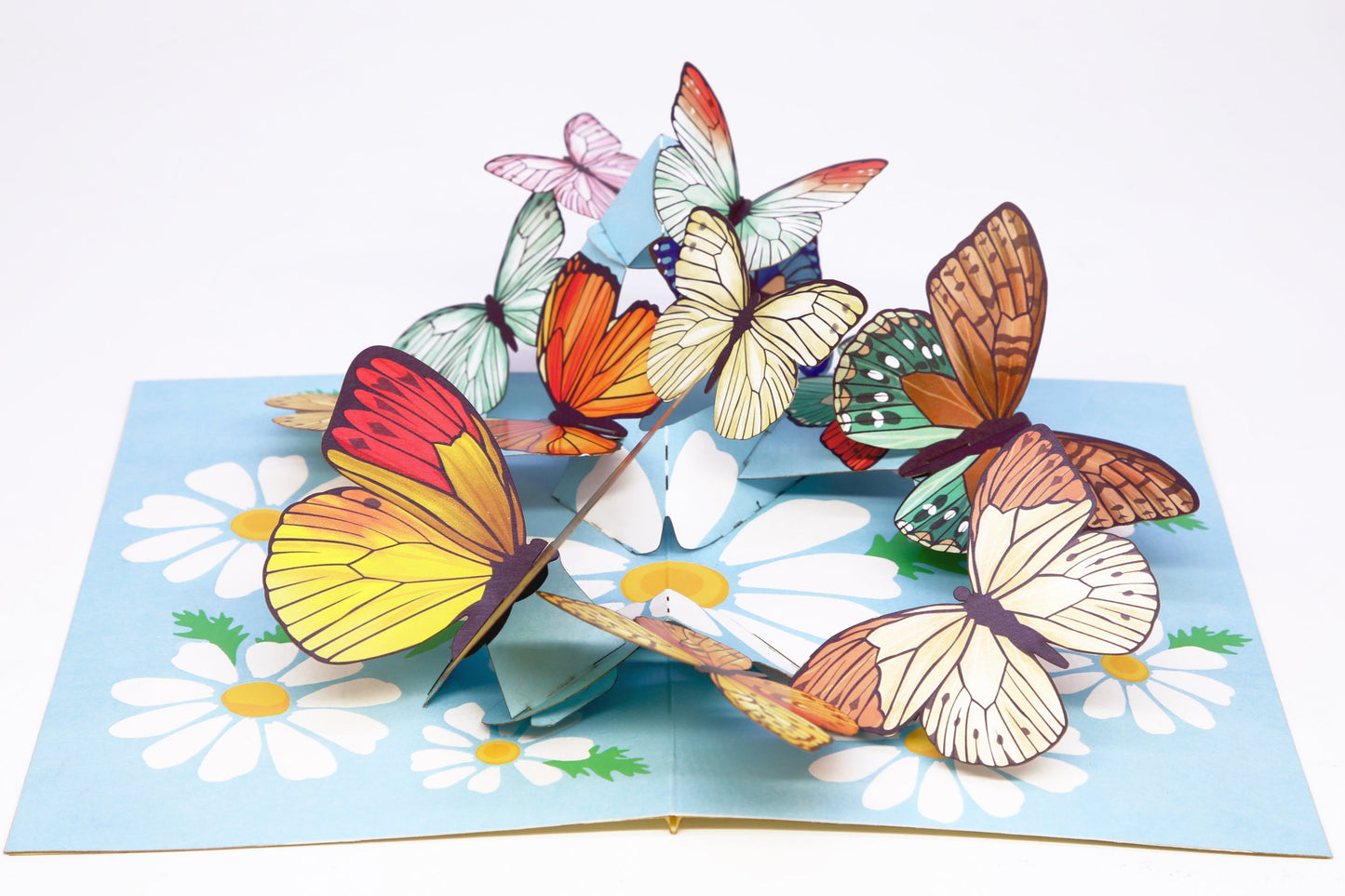 Butterfly Garden 3D Pop Up Greeting Card