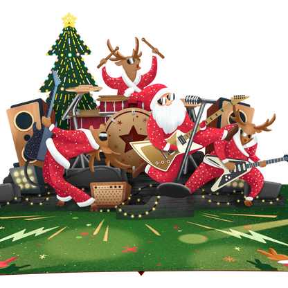 Christmas Dance Rock and Roll 3D Pop Up Card