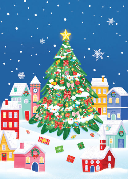 Christmas Village 3D Pop Up Card