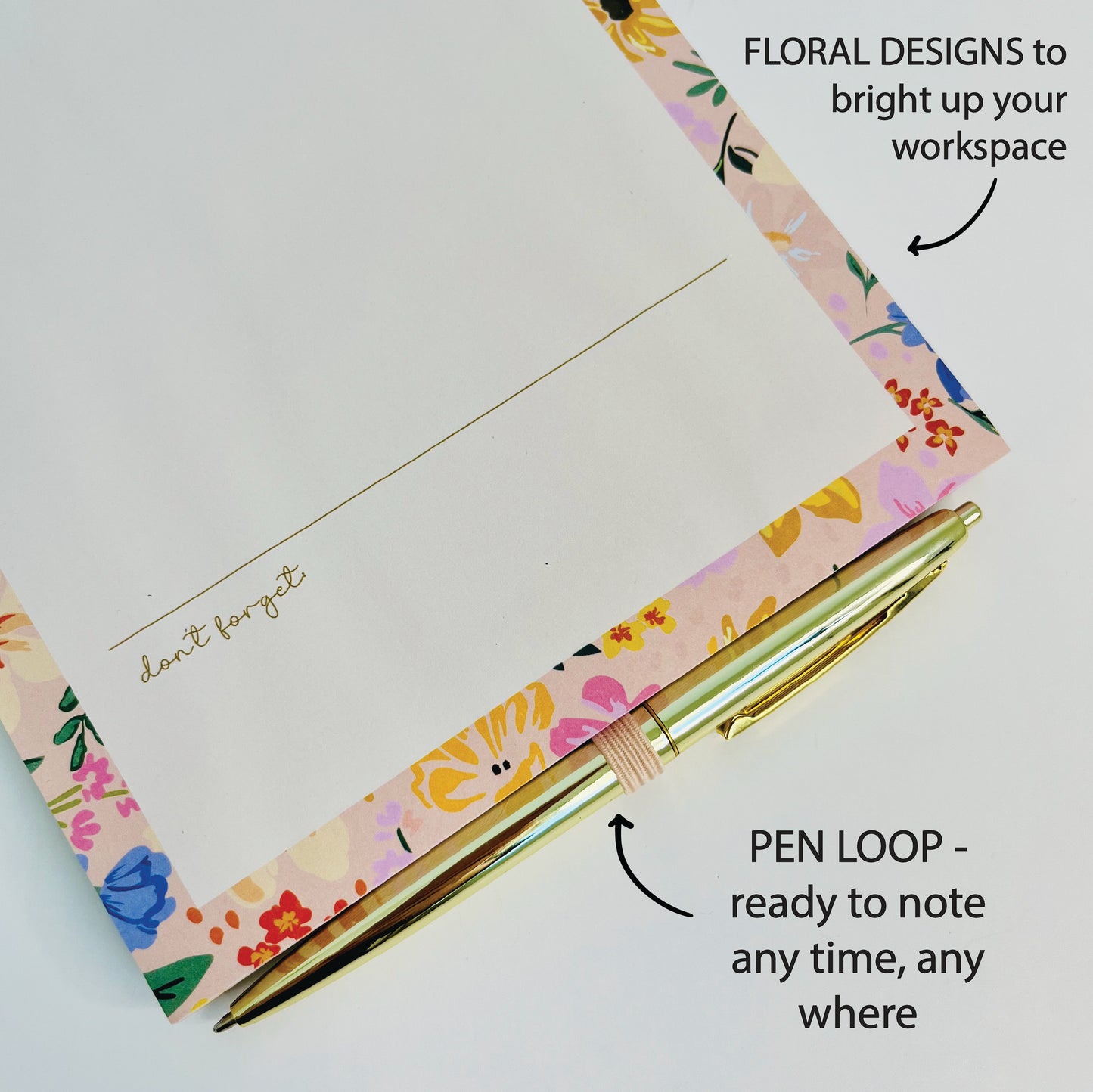 MIDSIZE MAGIC NOTEPAD with MAGNET and PENLOOP