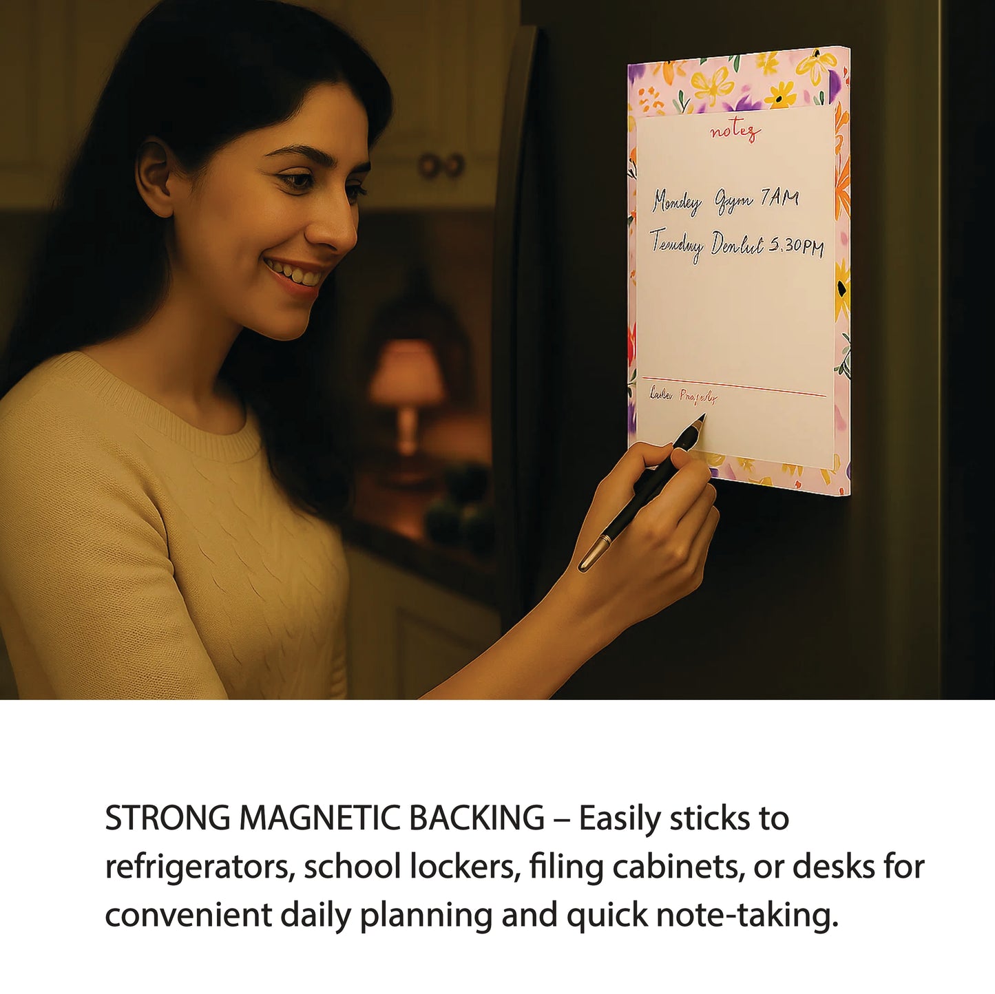MIDSIZE MAGIC NOTEPAD with MAGNET and PENLOOP