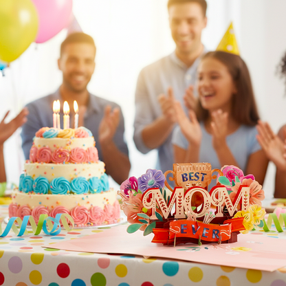 Best Mom 3D Pop Up Card