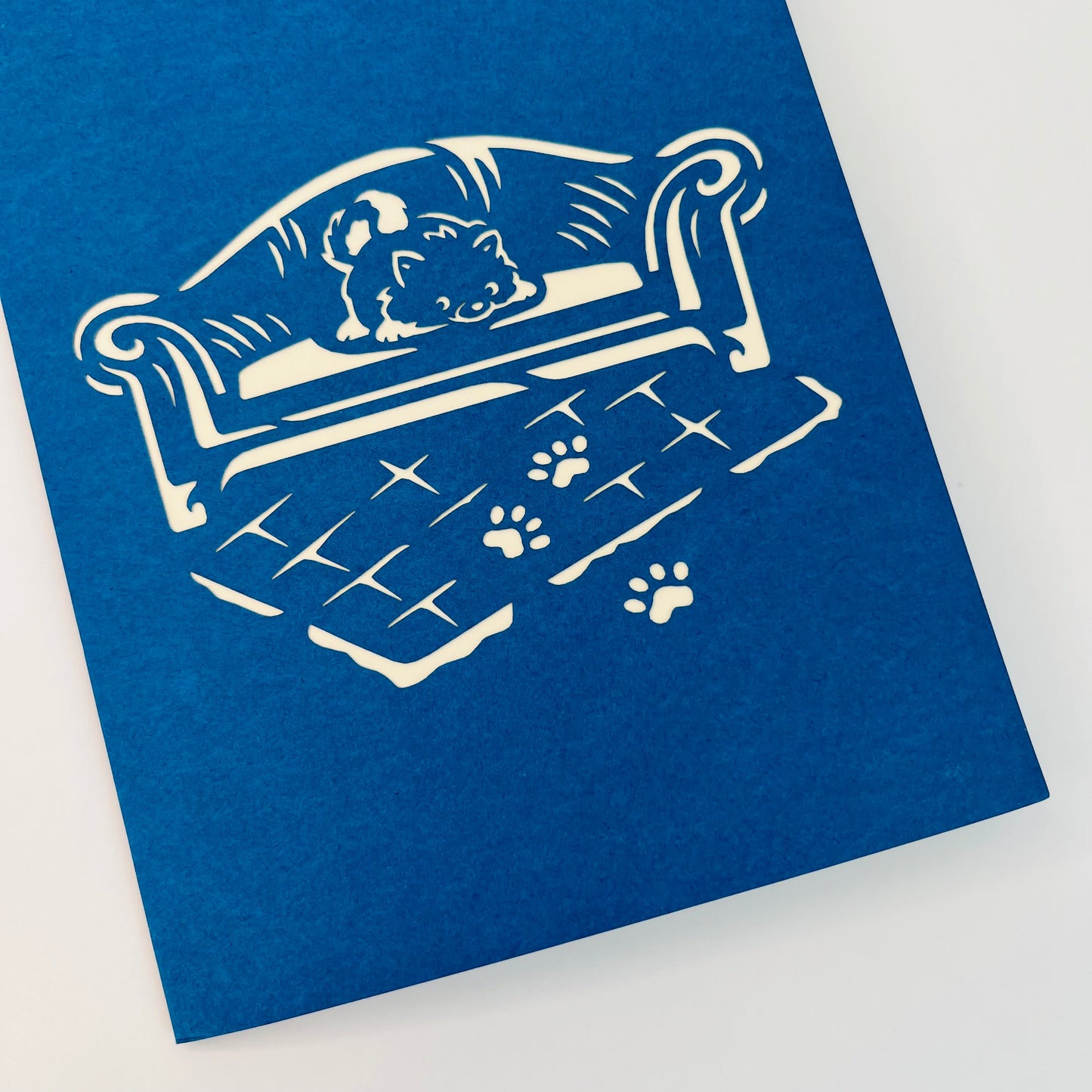 Paw-ty On Blue Coach WOWPOP CARD