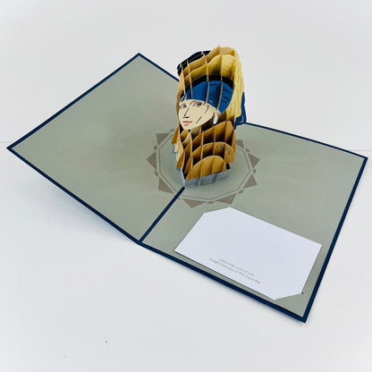 Girl with a Pearl Earring 3D Pop Up Greeting Card